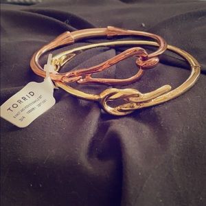 Torrid rose gold and gold bracelets
